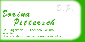 dorina pittersch business card